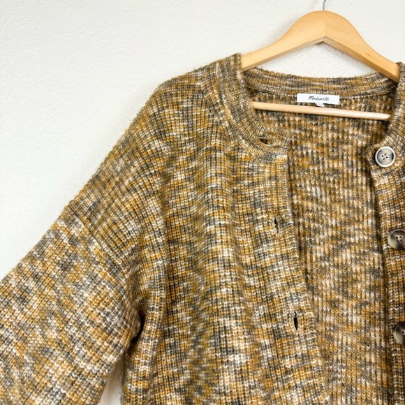 Madewell Space-Dyed Winstead Chunky Knit Cardigan Sweater - Picture 8 of 13